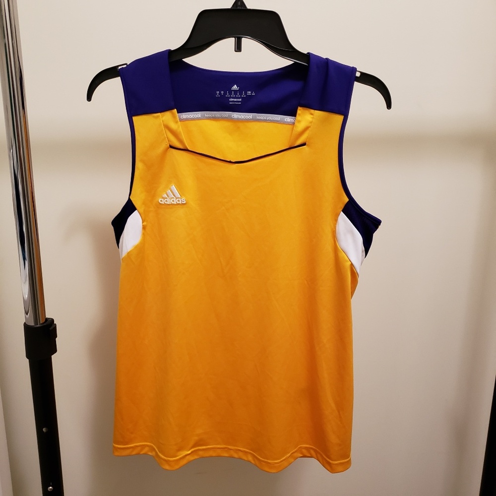 Adidas Climacool Tank Top, Purple/Yellow